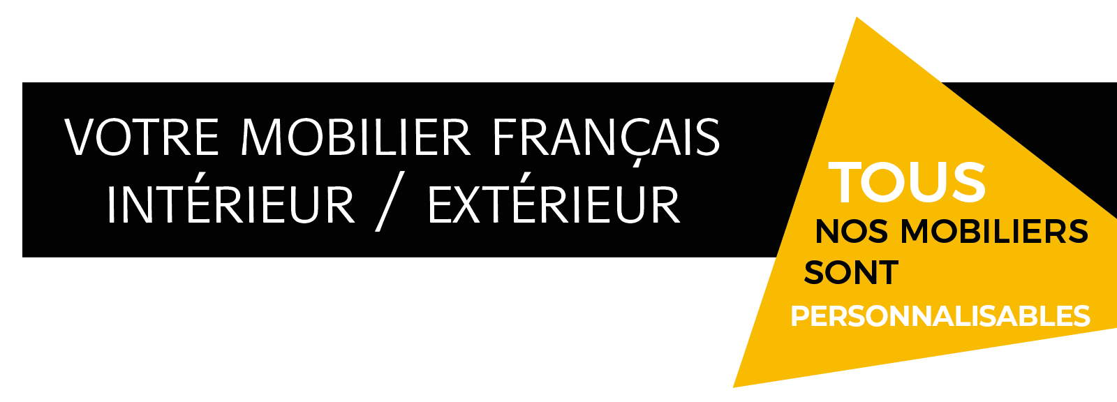 mobilier personnalisable nom établissement marque